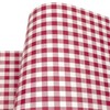 Yifely Red Holiday Gingham Drawer Paper Self-Adhesive Shelf Liner Makeup