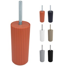 WK Alstar Enclosed Toilet Brush and Holder (Terracotta)