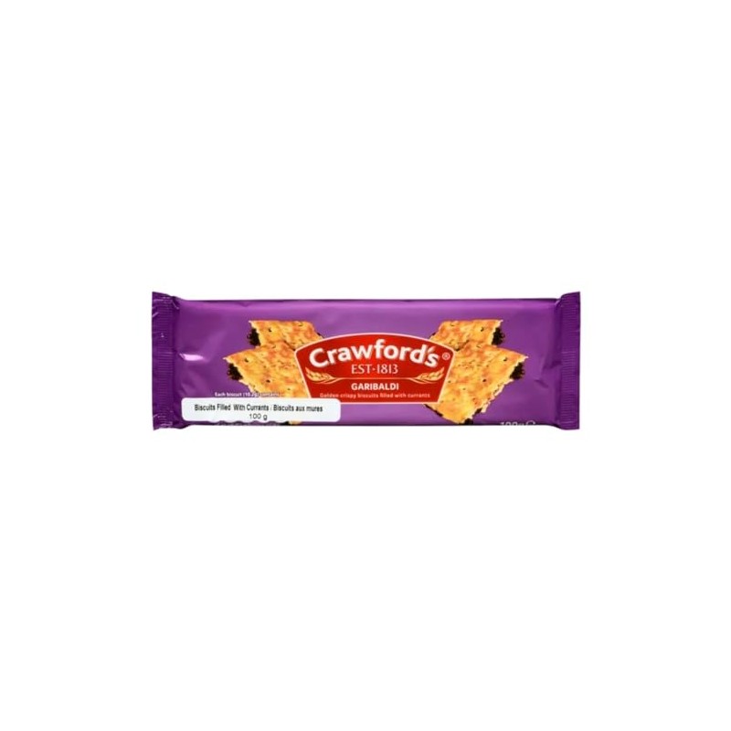 Crawford's Garibaldi Biscuits 100g 3.53 Ounce (Pack of 3)