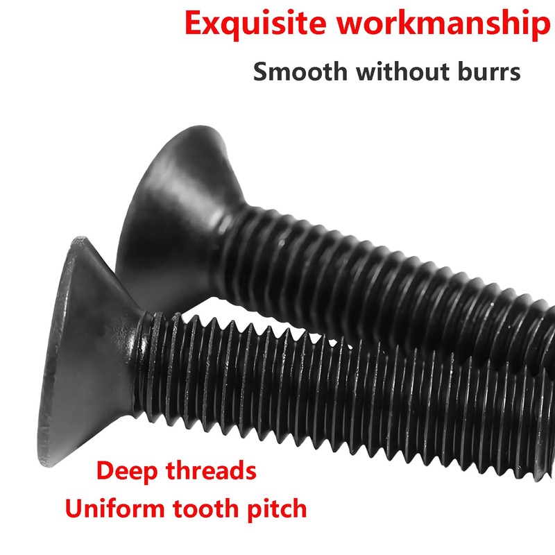 Qrity 50pcs M3 x 16mm Torx Countersunk Head Machine Screws
