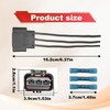 Dunviku Blower Motor Cooling Fan Resistor, Pigtail Connector Compatible with