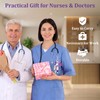 Divguf Mini Nurse Badge Accessories Set with Reel and Pen,
