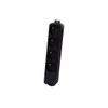 4 x 16 Amp Power Strip Without Cable - Black