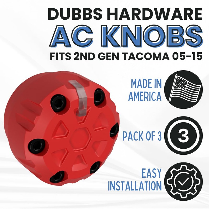 Toyota Tacoma AC Control Knob Replacement - Tacoma Heater Knobs,