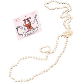 72" Long Pearl Necklace for 1920s Flapper Fancy Dress