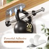 Paper Towel Holder Under Cabinet + Towel Robe Hooks, Single