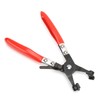 Hose Clamp Plier 8.6in/21.8cm Long Swivel 3 Jaw PVC Handle