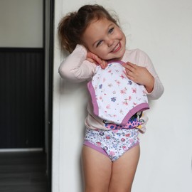 BIG ELEPHANT Potty Training Underwear, 100% Cotton Absorbent Unisex Toddler Pee Pants for Boys & Girls (Floral Series, 10-pack, 5-6Y)