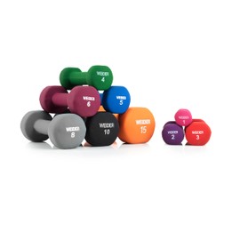 Weider 15 Lb. Neoprene Dumbbell, Orange