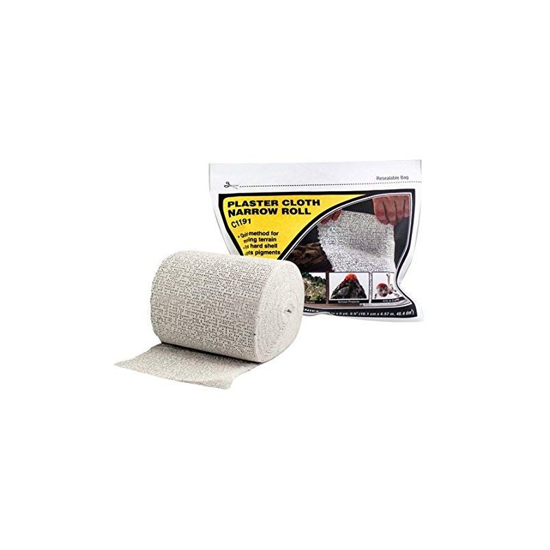 Woodland Scenics C1191 Plaster Cloth Roll 4-inch x 180-inch