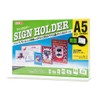 サインホルダー 両面用（T型） Ａ５横（メニュータイプ） Ref.48501
