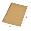 2 Pack Sketch Notebook, 280 Sides/140 Pages A4 Sketchbook, Blank