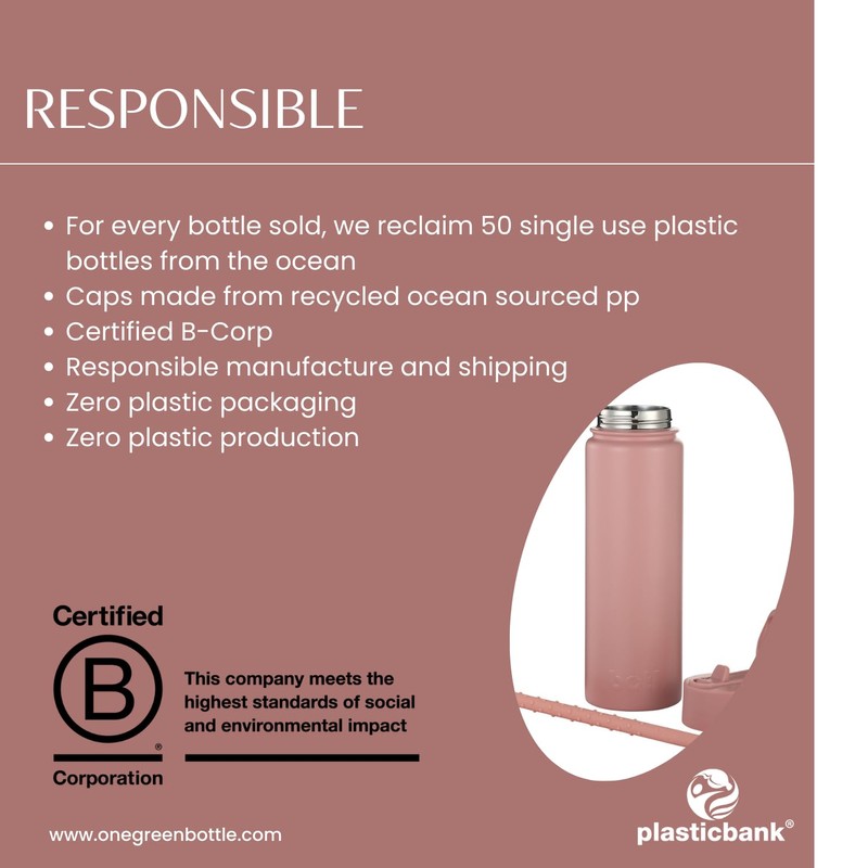 BOTL – Epic Stainless Steel Bottle, Leakproof Straw Lid, Insulated