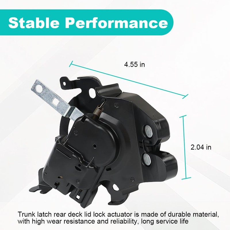 QCESEV Trunk Latch Rear Deck Lid Lock Actuator Compatible with