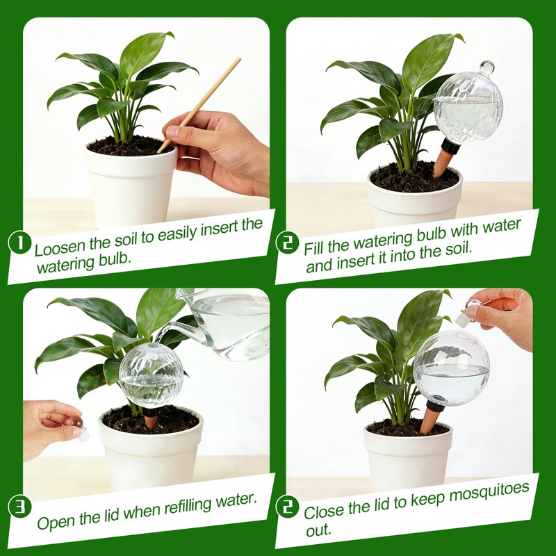 26oz Extra Large Plant Watering Globes, Self Watering Bulbs and