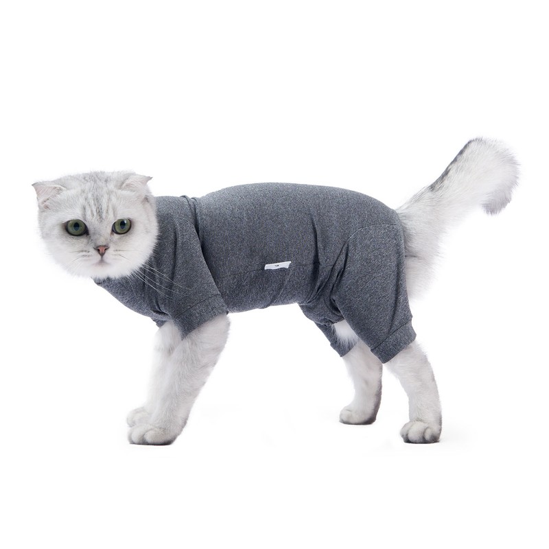 Cat Recovery Suit 4 Legged Prevents Hair Loss Highly Elastic
