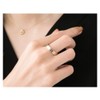 Cream Dot Ring, Women's, Popular, Metal Allergy, Stainless Steel, Ring,
