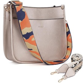 HKCLUF 4045 Women's Fashionable Crossbody Bags For Women Designer Leather Hobo Handbags Women Shoulder Bucket Bags With 2count Adjustable Guitar Strap Perfect:_Electric blue