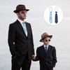 IDNVFY 2 small children's tie, short elastic tie, performance costume