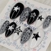 Night sky star handmade nail tip - Square M /