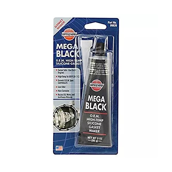 Versachem 99839 Mega Black OEM Silicone - 3 oz.