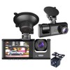 Oewnvmd 3 Camera Lens Front and Rear Inside Dashcam HD