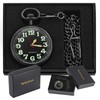 Alwesam Pocket Watch Alloy Hand Wind Mechanical Pocket Watches Men