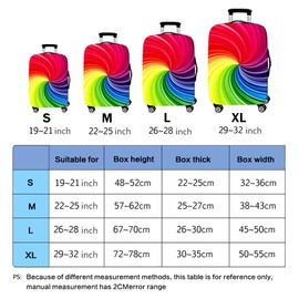 Elastic Suitcase Cover, DOTBUY 3D Travel Suitcase Protective Cover Luggage Cover Travel Suitcase Protective Cover Washable Travel Bag Suitcase Cover, Color rotation