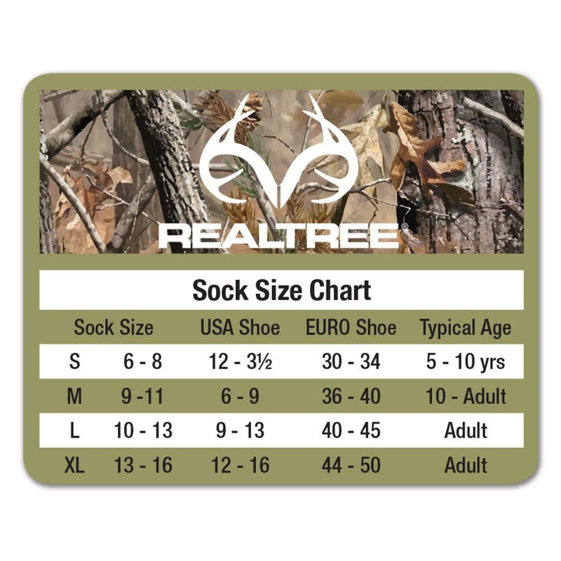 Realtree Kids Olive Camo Boot Socks (2-Pair Pack)