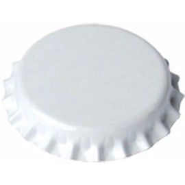 Beer Bottling Equipment HOZQ8-169 Crown Caps for Bottles, 26 mm, White (Pack of 100)