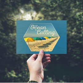 Rehoboth, Delaware, The Ocean Is Calling, (4x6 Birch Wood Postcards, 2-Pack Stationary, Rustic Home Wall Decor)