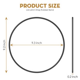 Sthovd Black Lid Latch Strap Rubber Band 6,7,8 Quart for Hamilton Beach Crock Pot Slow Cooker Sturdy material 2 Pcs