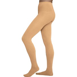 Chloe Noel Figure Skating Light Tan Footed Tights TF8830 Light Tan Child Extra Large/Adult Extra Small (12-14)