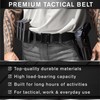 TECEUM Tactical Belt – Black B4 XL – Heavy-Duty Military,