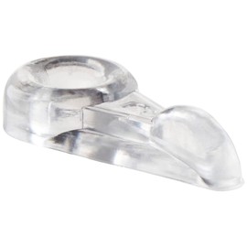 Prime-Line T 8733 Storm Door Panel Clip, Flush, Clear Acrylic (8 Pack)