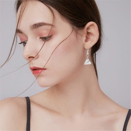 coadipress Tiny Paper Airplane Earrings for Women Unique Funny Gold Silver Plated School Origami Aircraft Alloy Earrings Jewelry Gifts (Silver)