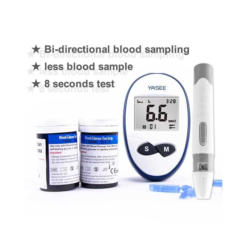 Blood Glucose Monitor for Home Use, Tests Sugar Levels with