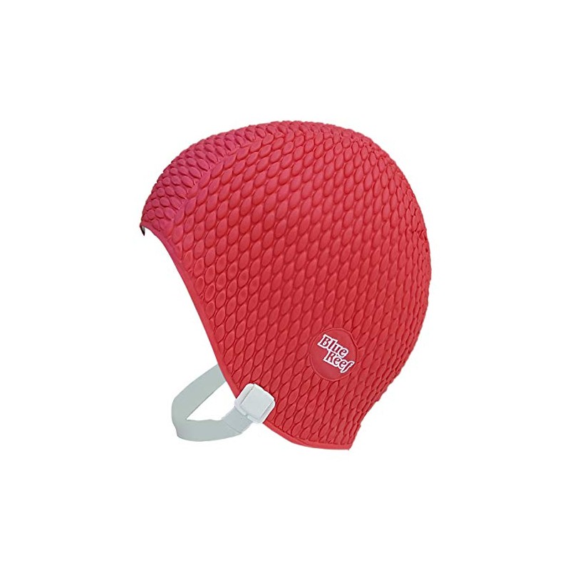 Blue Reef Classic Retro Polka Dot Plain Swimming Cap Adult