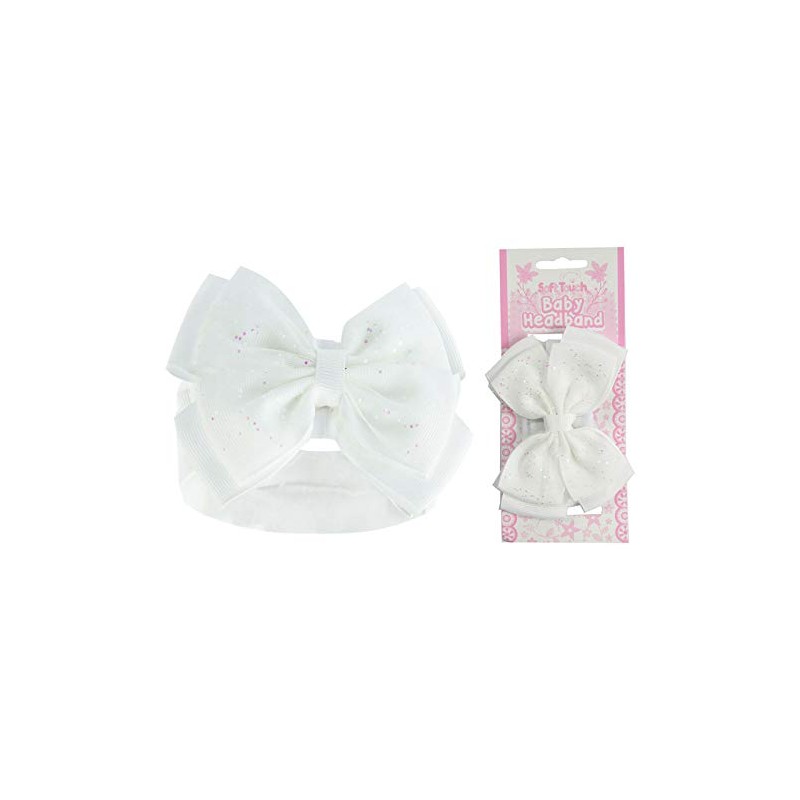 Soft Touch Newborn Essentials Headband with Bow Stretchy and Soft