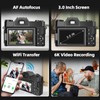 Dpofirs 6K Digital Camera for Photography, Vintage 75MP Vlogging Camera