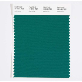 Pantone Cotton Swatch Card Color Standard, Color # 19-5421, Aventurine