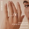 2-Pack 14K Gold Plated Stacking Rings for Oura Ring Gen