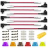 Kiligen 8pcs 12V-24V Mini Low Profile Flat Fuse Holder Extra