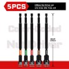 Geinxurn Impact Nut Driver Set, 5 Pieces 6”Long 1/4”5/16”3/8”7/16”1/2”6 Point