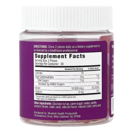 Biotina Rejuvicare 60 Gomitas 10,000mcg Cabello Piel