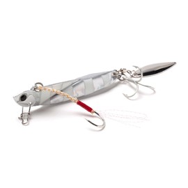 Jackson ZBG Metal Jig, Overfly Daniel Blade, 1.1 oz (30 g), Zebra Glow