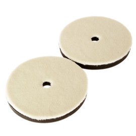 2 Pcs Wool Pad for Polisher Buffing Polishing Pad Flat Fine 180mm