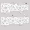 Soccer Ball Stencil, 8Pcs Large Soccer Ball Stencil for Painting,Cute