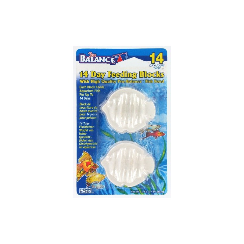 Pro Balance 14-Day Vacation Feeding Blocks, Fish Shape (2/Blistercard)
