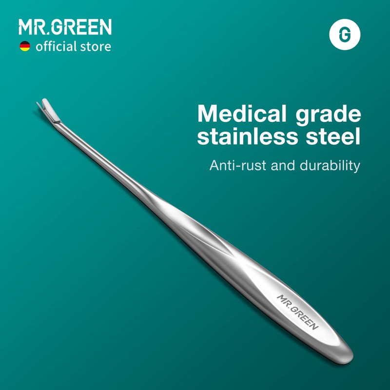 MR.GREEN Cuticle Pusher Dead Skin Remover Stainless Steel Manicure Tools